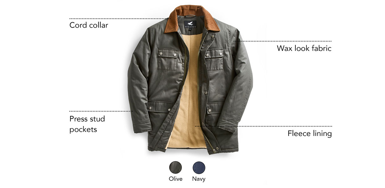 Wax look jacket